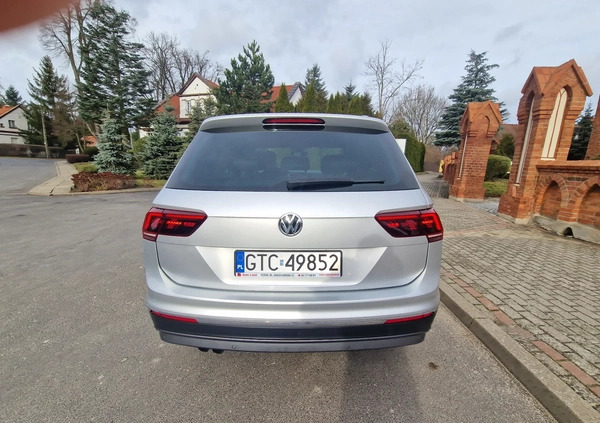 Volkswagen Tiguan cena 95500 przebieg: 177000, rok produkcji 2018 z Tczew małe 436